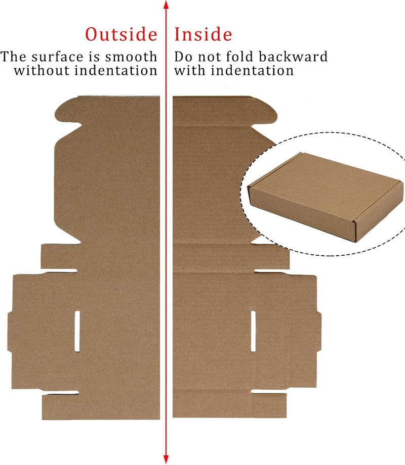 SUNLPH 50 Pack 6x4x1 Inches Small Shipping Boxes, Brown Corrugated Cardboard Boxes, Moving Mailing Packing Box - Image 5